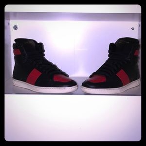 YSL SL Court Sneakers (black/red)